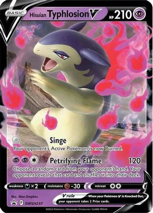 Hisuian Typhlosion V - SWSH237 - SWSH237/null [SWSH: Sword & Shield Promo Cards] Holofoil
