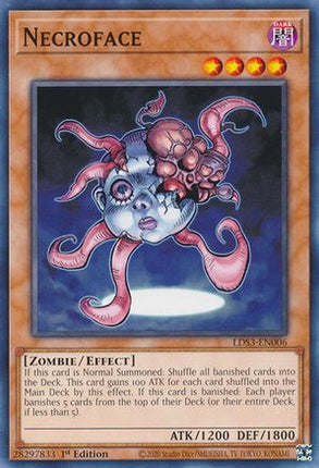 Necroface (Common / Short Print) [LDS3-EN006] 1st Edition