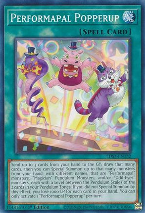 Performapal Popperup (Common / Short Print) [LDS3-EN132] 1st Edition
