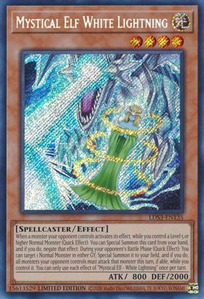 Mystical Elf White Lightning (Secret Rare) [LDS3-EN135] Limited