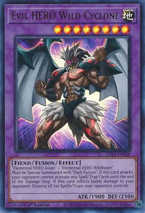 Evil HERO Wild Cyclone (Ultra Rare) [LDS3-EN030] 1st Edition