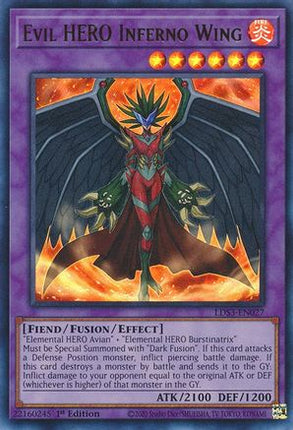 Evil HERO Inferno Wing (Ultra Rare) [LDS3-EN027] 1st Edition