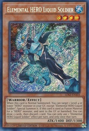 Elemental HERO Liquid Soldier (Secret Rare) [LDS3-EN103] Limited