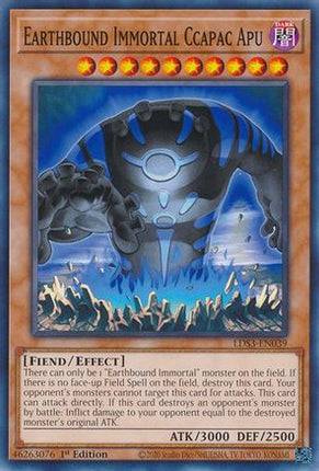 Earthbound Immortal Ccapac Apu (Common / Short Print) [LDS3-EN039] 1st Edition