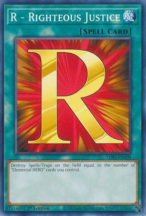 R - Righteous Justice (Common / Short Print) [LDS3-EN109] 1st Edition