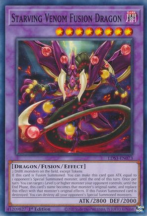 Starving Venom Fusion Dragon (Common / Short Print) [LDS3-EN073] 1st Edition