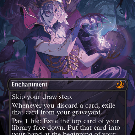 Necropotence (Borderless) [Wilds of Eldraine: Enchanting Tales]