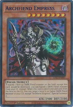 Archfiend Empress (Blue) (Ultra Rare) [LDS3-EN007] 1st Edition