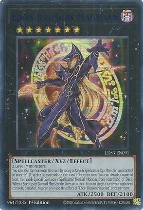 Ebon Illusion Magician (Blue) (Ultra Rare) [LDS3-EN091] 1st Edition