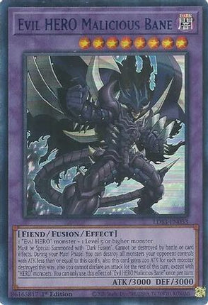 Evil HERO Malicious Bane (Blue) (Ultra Rare) [LDS3-EN033] 1st Edition