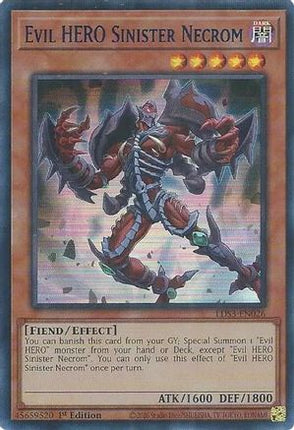 Evil HERO Sinister Necrom (Blue) (Ultra Rare) [LDS3-EN026] 1st Edition