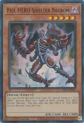 Evil HERO Sinister Necrom (Red) (Ultra Rare) [LDS3-EN026] 1st Edition