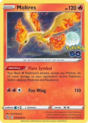 Moltres - 12/null [Pokemon GO] Reverse Holofoil