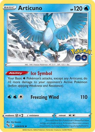 Articuno - 24/null [Pokemon GO] Holofoil