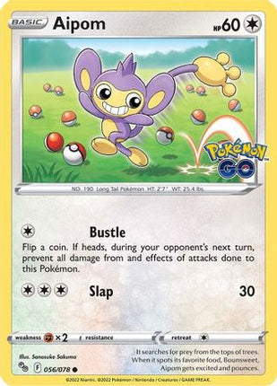 Aipom - 56/null [Pokemon GO] Reverse Holofoil