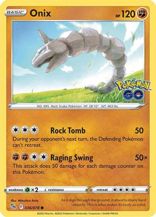 Onix - 36/null [Pokemon GO] Reverse Holofoil