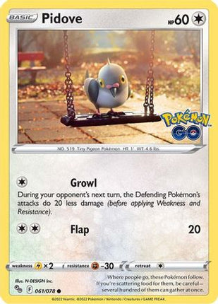 Pidove - 61/null [Pokemon GO]