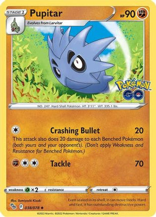 Pupitar - 38/null [Pokemon GO] Reverse Holofoil