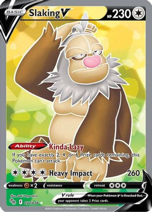 Slaking V (Full Art) - 77/null [Pokemon GO] Holofoil