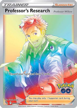 Professor's Research (Secret) - 84/078 [Pokemon GO] Holofoil