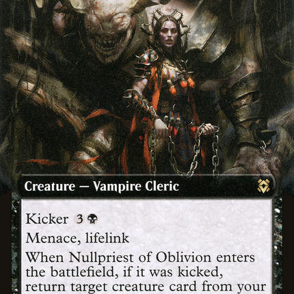 Nullpriest of Oblivion (Extended Art) [Zendikar Rising]