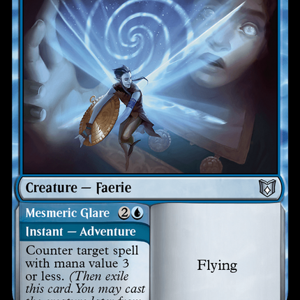 Hypnotic Sprite // Mesmeric Glare [Wilds of Eldraine Commander]