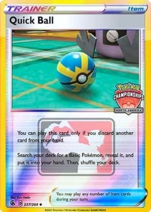 Quick Ball - 237/264 (North America Championships) [League & Championship Cards] Reverse Holofoil