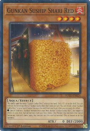 Gunkan Suship Shari Red (Common / Short Print) [POTE-EN026] 1st Edition