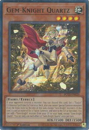 Gem-Knight Quartz (Super Rare) [POTE-EN020] 1st Edition