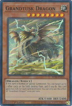 Grandtusk Dragon (Super Rare) [POTE-EN033] 1st Edition