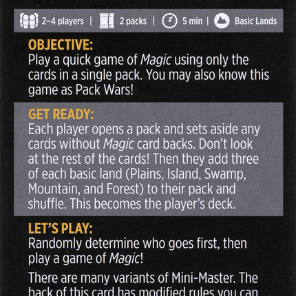 Mini-Master // Mini-Master (cont'd) [Dominaria United Minigames]