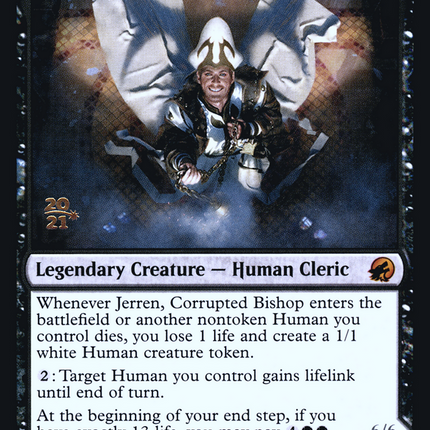 Jerren, Corrupted Bishop // Ormendahl, the Corrupter [Innistrad: Midnight Hunt Promos] Prerelease Foil