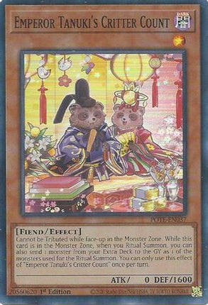 Emperor Tanuki's Critter Count (Super Rare) [POTE-EN037] Unlimited