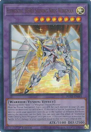 Elemental HERO Shining Neos Wingman (Ultra Rare) [POTE-EN041] 1st Edition