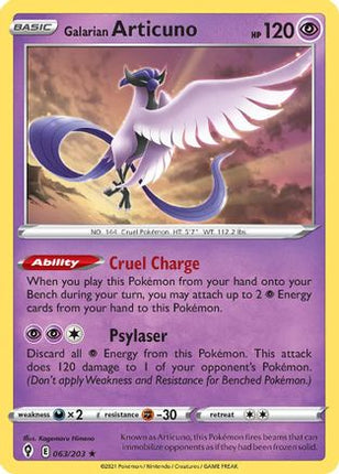 Galarian Articuno - 063/203 [Deck Exclusives]