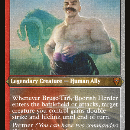 Bruse Tarl, Boorish Herder [Commander Legends] Etched Foil