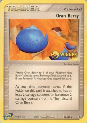 Oran Berry - 85/109 [Winner] [League & Championship Cards]