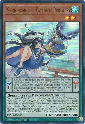 Shinonome the Vaylantz Priestess (Ultra Rare) [TAMA-EN001] 1st Edition