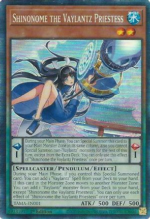 Shinonome the Vaylantz Priestess (CR) (Collector's Rare) [TAMA-EN001] 1st Edition