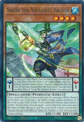 Saion the Vaylantz Archer (Rare) [TAMA-EN002] 1st Edition