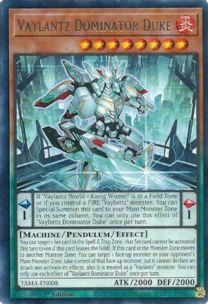 Vaylantz Dominator Duke (Rare) [TAMA-EN008] 1st Edition