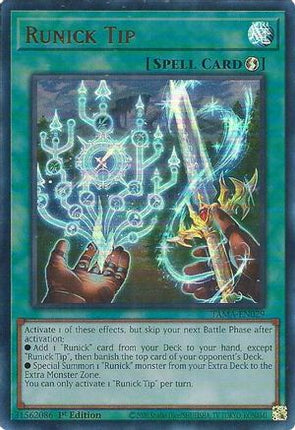 Runick Tip (Ultra Rare) [TAMA-EN029] 1st Edition