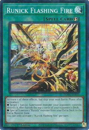 Runick Flashing Fire (Super Rare) [TAMA-EN030] 1st Edition