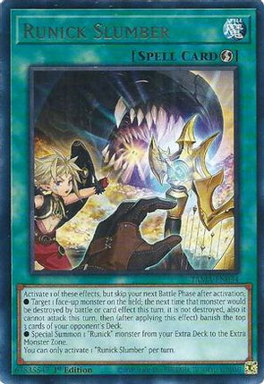 Runick Slumber (Rare) [TAMA-EN034] 1st Edition