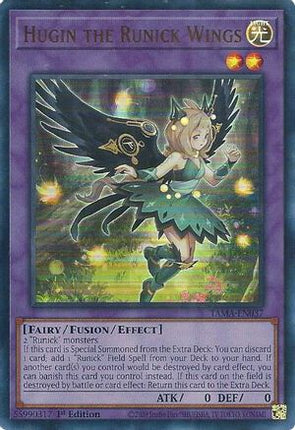 Hugin the Runick Wings (Ultra Rare) [TAMA-EN037] 1st Edition