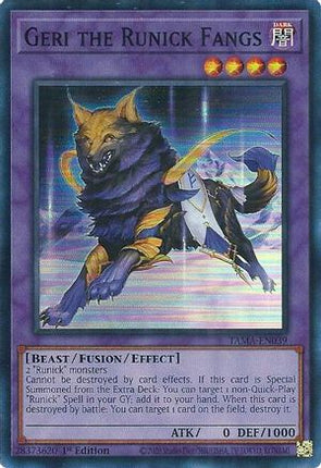 Geri the Runick Fangs (Super Rare) [TAMA-EN039] 1st Edition
