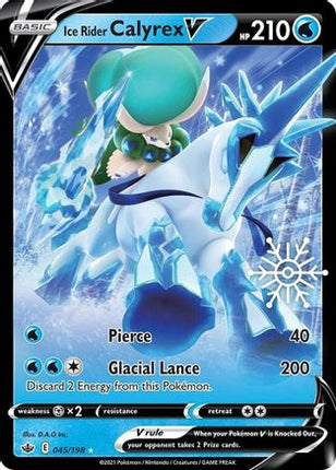 Ice Rider Calyrex V - 045/198 (Holiday Calendar) [Miscellaneous Cards & Products] Holofoil