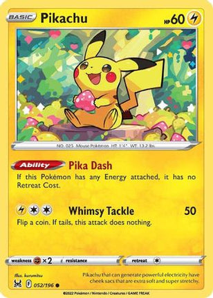 Pikachu - 52/null [SWSH11: Lost Origin]