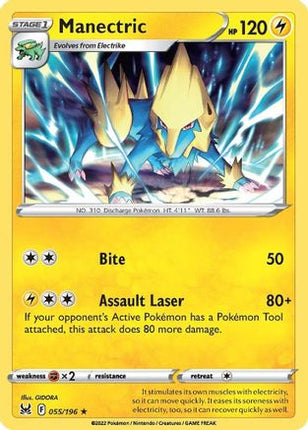 Manectric - 55/null [SWSH11: Lost Origin] Reverse Holofoil