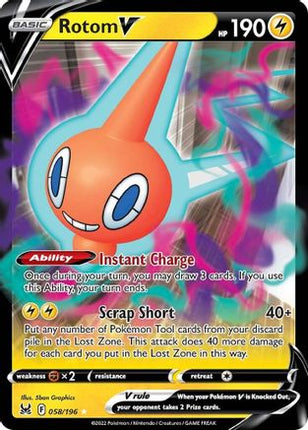 Rotom V - 58/null [SWSH11: Lost Origin] Holofoil